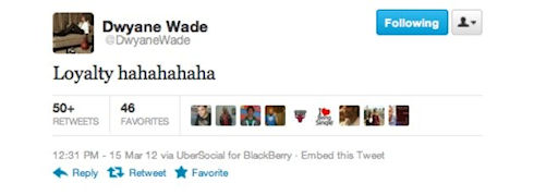 Dwyane Wade Twitter