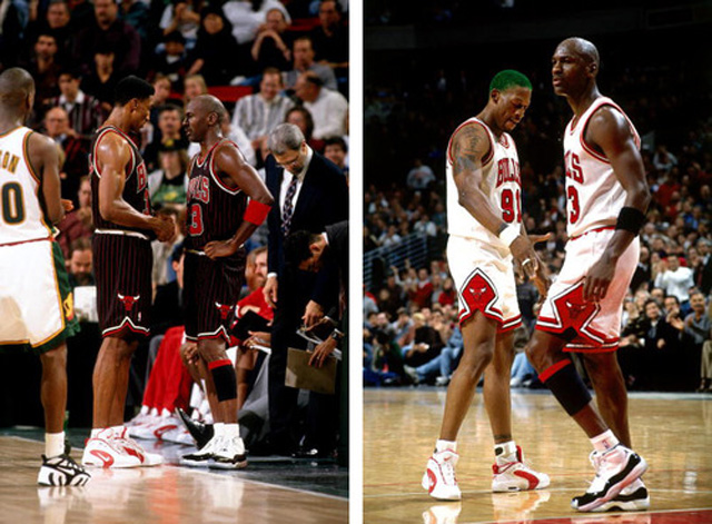 Michael Jordan and Scottie Pippen