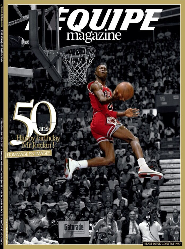 Equipe Magazine 50 ans de Michael Jordan