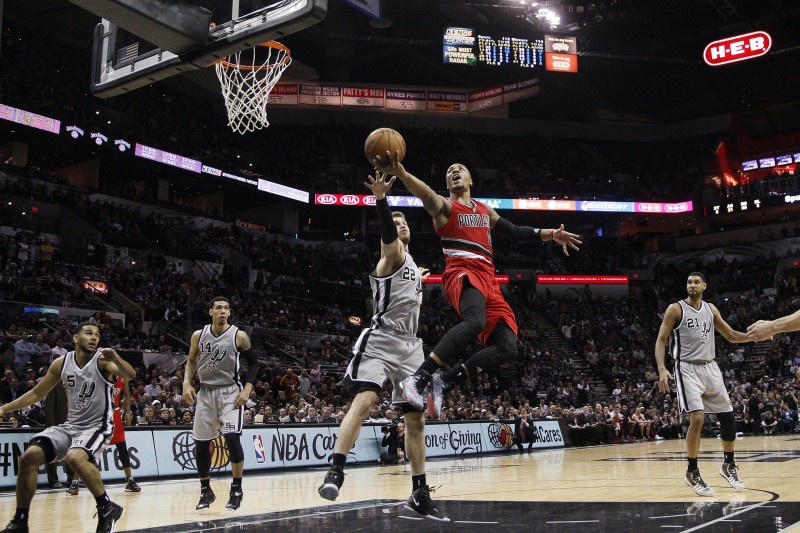 NBA: Portland Trail Blazers at San Antonio Spurs