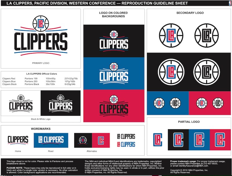 Images volées : de nouveaux visuels du futur logo des Clippers