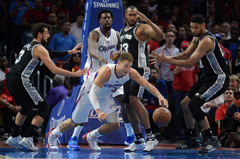 NBA: Playoffs-San Antonio Spurs at Los Angeles Clippers