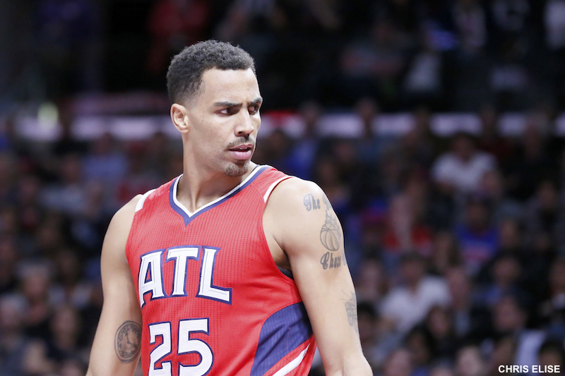 05 January 2014: Atlanta Hawks guard Thabo Sefolosha (25) reacts during the Atlanta Hawks 107-98 victory over the Los Angeles Clippers, at the Staples Center, Los Angeles, California, USA.