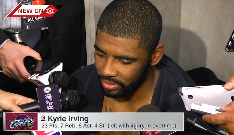 Kyrie Irving inquiet pour son genou