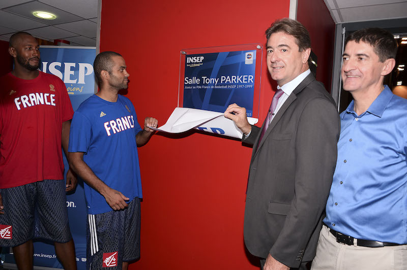 L'INSEP inaugure deux salles en l'honneur de Tony Parker et Boris Diaw