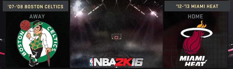 NBA 2K16 : les Celtics 2008 et le Heat 2013 parmi les équipes de légende