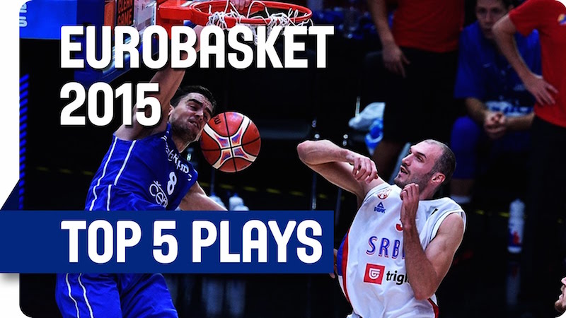 Top 5 de l'Eurobasket : gros dunks et alley oop à foison