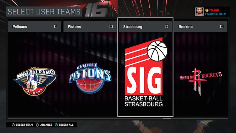 Deux nouveautés : la possibilité de jouer avec ces équipes dans le version mobile de NBA 2K16, mais aussi et surtout les présences des équipes dans le mode MyTeam.