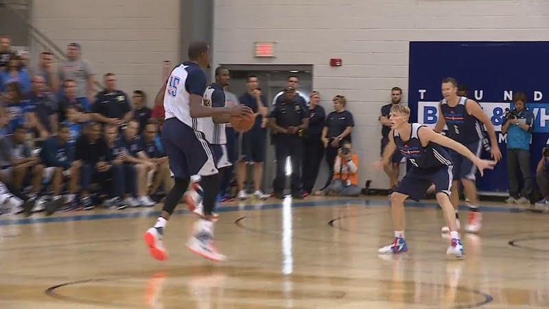 Kevin Durant et Dion Waiters dominent le scrimmage du Thunder