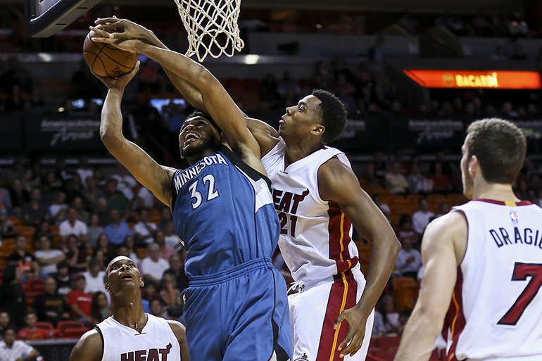 NBA: Minnesota Timberwolves at Miami Heat