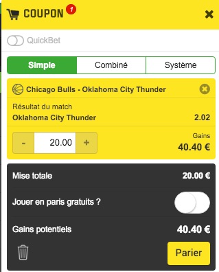 [Pronos NBA] Pariez sur une victoire du Thunder à Chicago
