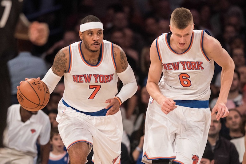 New York - Brooklyn : le duo Anthony-Porzingis en démonstration