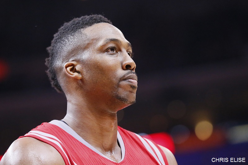 14 May 2015: Houston Rockets center Dwight Howard (12) is seen during the Houston Rockets 119-107 victory over the Los Angeles Clippers, in game 6 of the Western Conference semifinals, at the Staples Center, Los Angeles, California, USA.