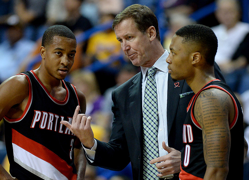 NBA: Preseason-Portland Trail Blazers at Los Angeles Lakers