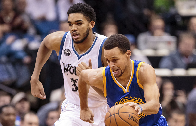 NBA: Golden State Warriors at Minnesota Timberwolves