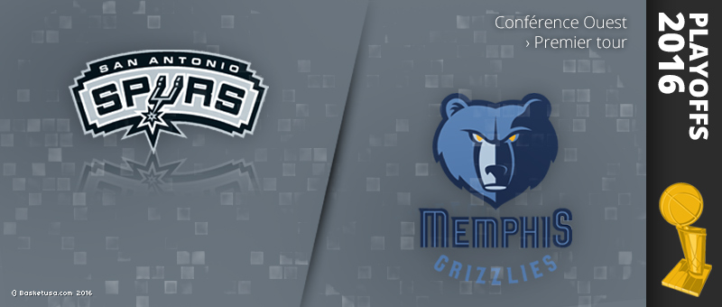 Dans l'inconscient collectif, la tradition de combat de Memphis constitue un élément fort, à même de surprendre San Antonio mais le fait est que les Grizzlies sont bien trop limités en l'état. Sans Marc Gasol, sans Mike Conley et d'autres joueurs de valeur pour le banc (Mario Chalmers, Brandan Wright), le défi est trop déséquilibré. Peu d'équipes ont inquiété San Antonio cette saison et Memphis n'en fait pas partie. La meilleure équipe défensive de la ligue dispose aussi d'armes d'élite en attaque, et sa profondeur de banc est telle qu'elle peut se permettre des rotations inépuisables. Sauf surprise énorme, Memphis a déjà perdu mais sa présence à ce niveau est en soi déjà une victoire.
