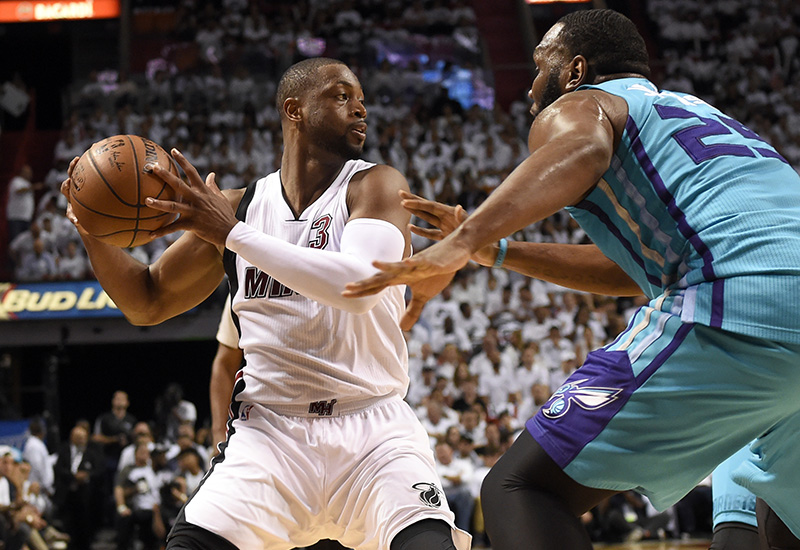 NBA: Playoffs-Charlotte Hornets at Miami Heat