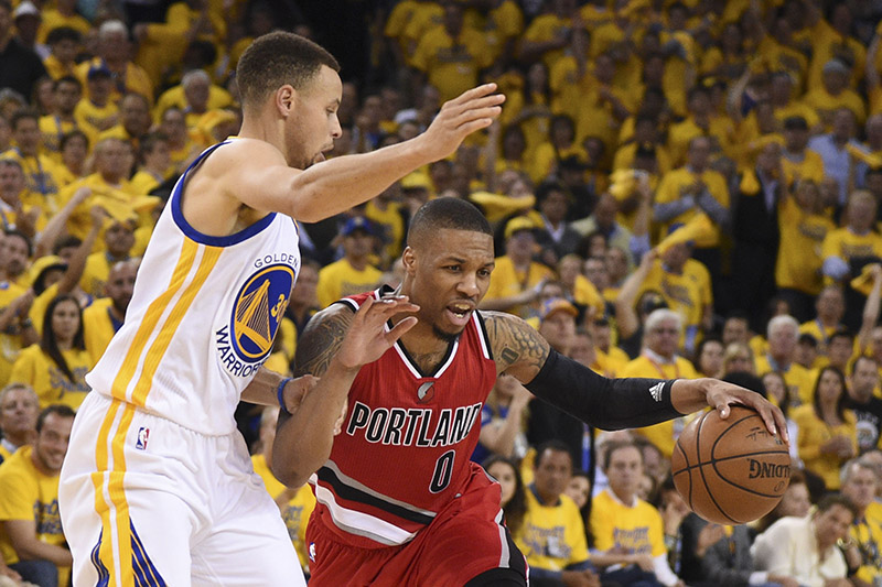 NBA: Playoffs-Portland Trail Blazers at Golden State Warriors