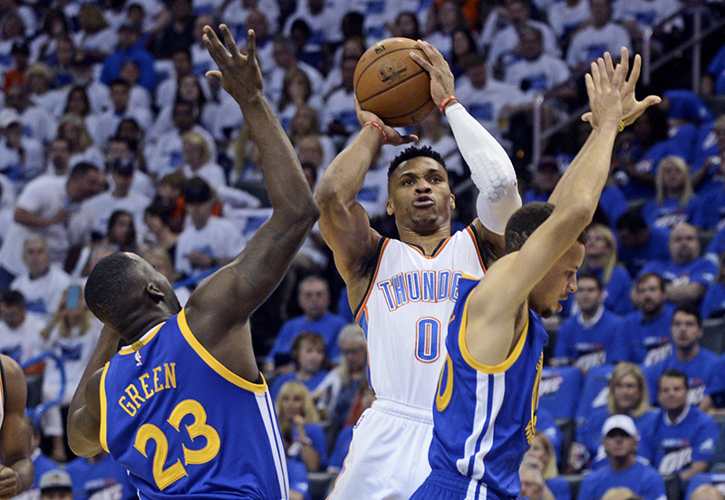 NBA: Playoffs-Golden State Warriors at Oklahoma City Thunder
