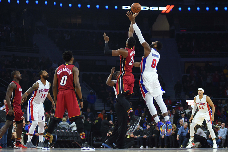 NBA: Miami Heat at Detroit Pistons