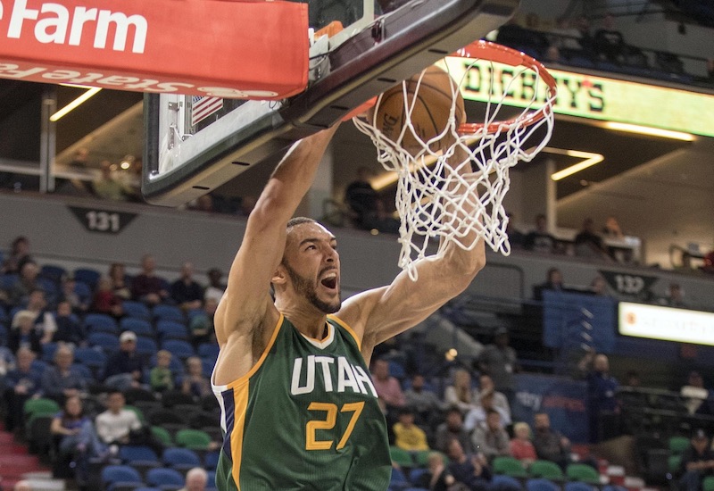 Rudy Gobert fait très mal aux Wolves avec 16 pts, 17 rbds et 3 cts