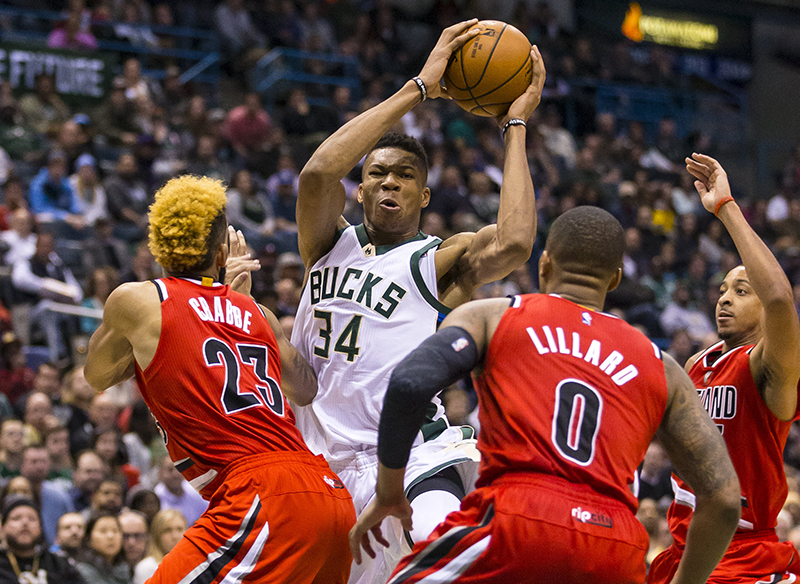 NBA: Portland Trail Blazers at Milwaukee Bucks