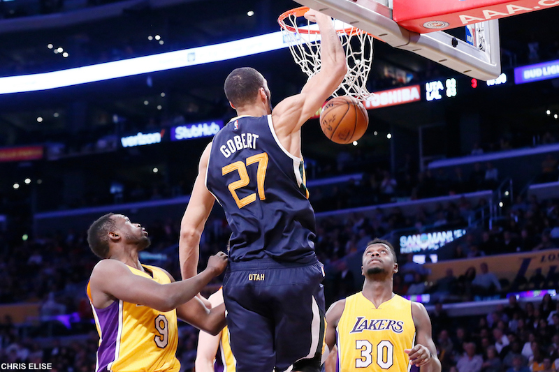 Rudy Gobert et Boris Diaw mènent le Jazz à la victoire