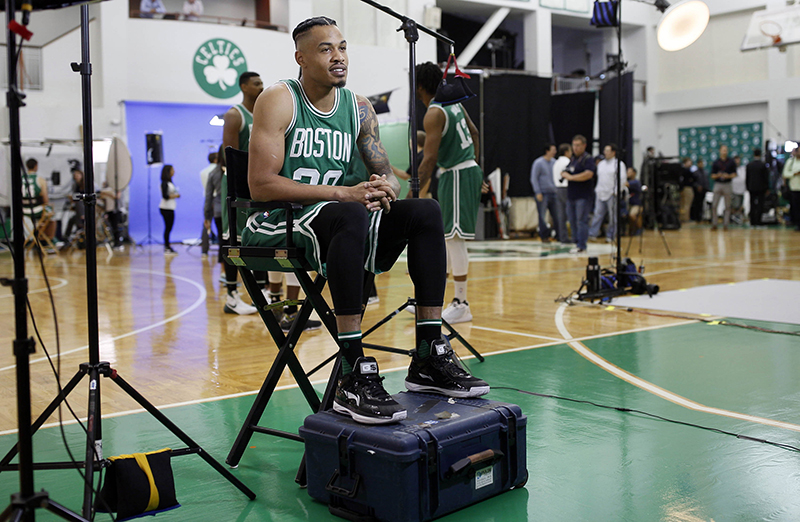 Sep 26, 2016; Boston, MA, USA; Boston Celtics forward Gerald Green (30) during media day at the Boston Celtic Practice Facility. Mandatory Credit: David Butler II-USA TODAY Sports