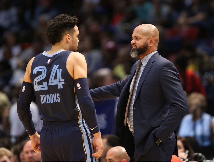 JB Bickerstaff en soutien de Dillon Brooks