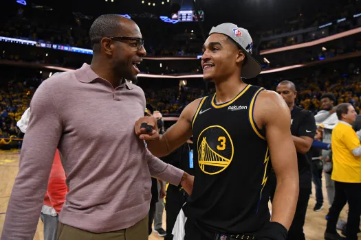 Andre Iguodala et Jordan Poole