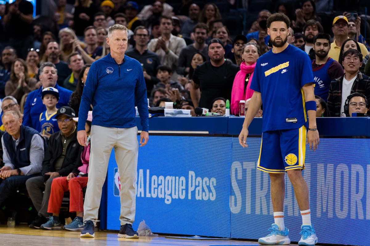 Steve Kerr et Klay Thompson
