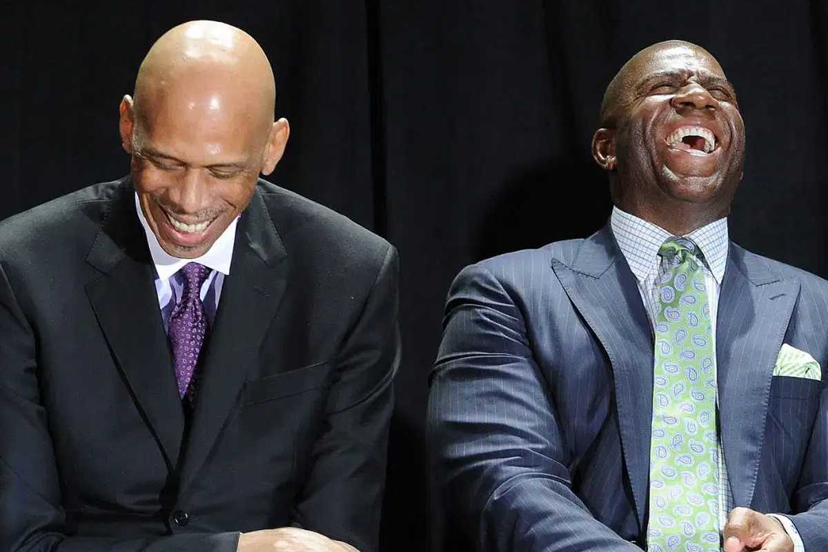 Magic Johnson et Kareem Abdul-Jabbar