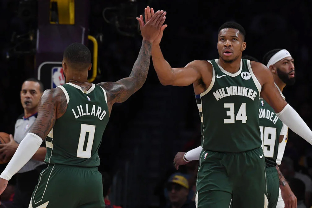Damian Lillard et Giannis Antetokounmpo