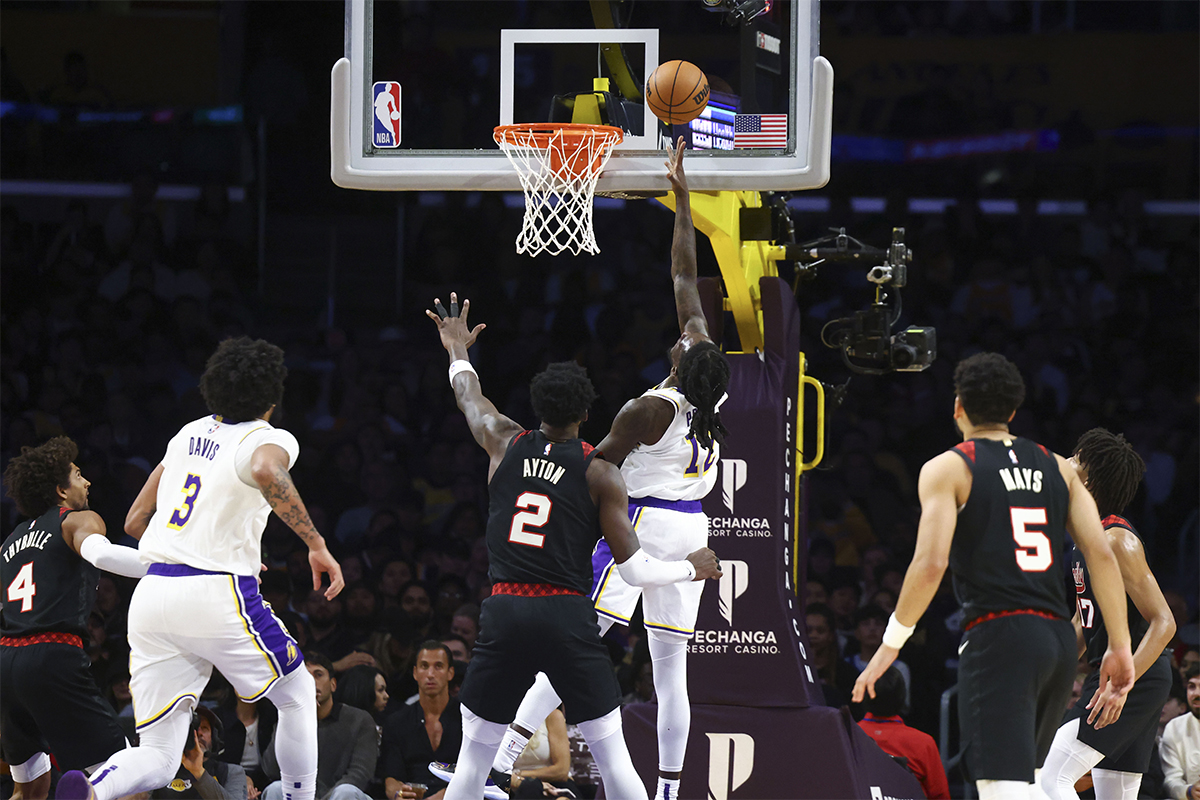 Les Lakers face aux Blazers