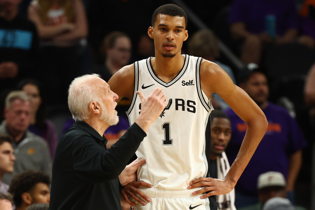 Gregg Popovich et Victor Wembanyama