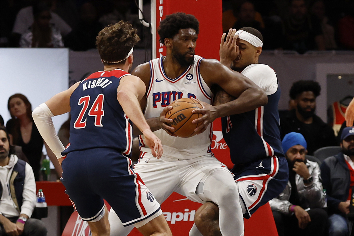 Joel Embiid face aux Wizards