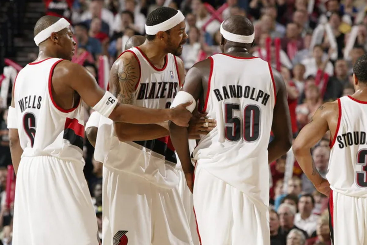 Rasheed Wallace avec Zach Randolph