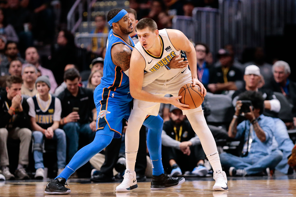 Carmelo Anthony et Nikola Jokic