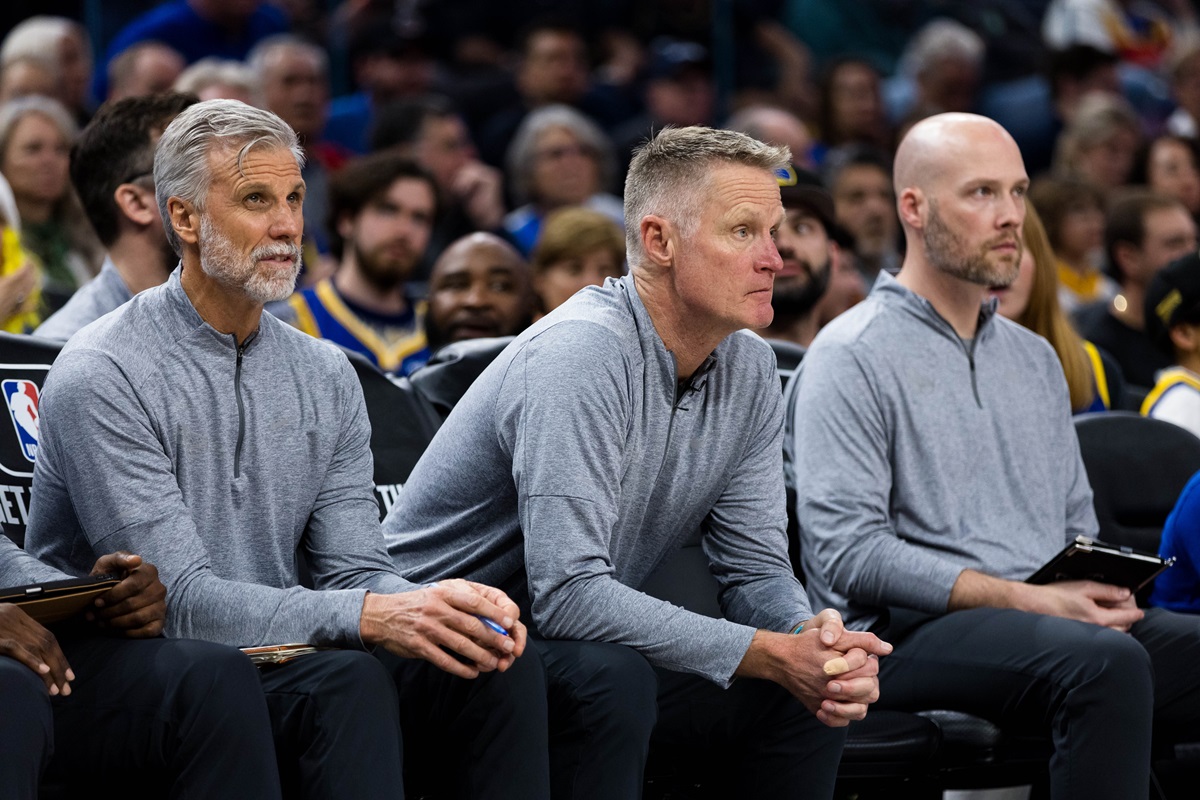 Steve Kerr et le staff des Warriors