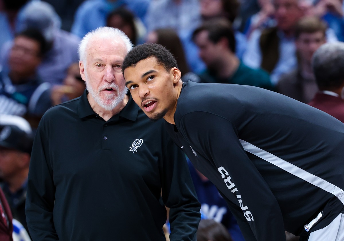 Gregg Popovich et Victor Wembanyama Spurs