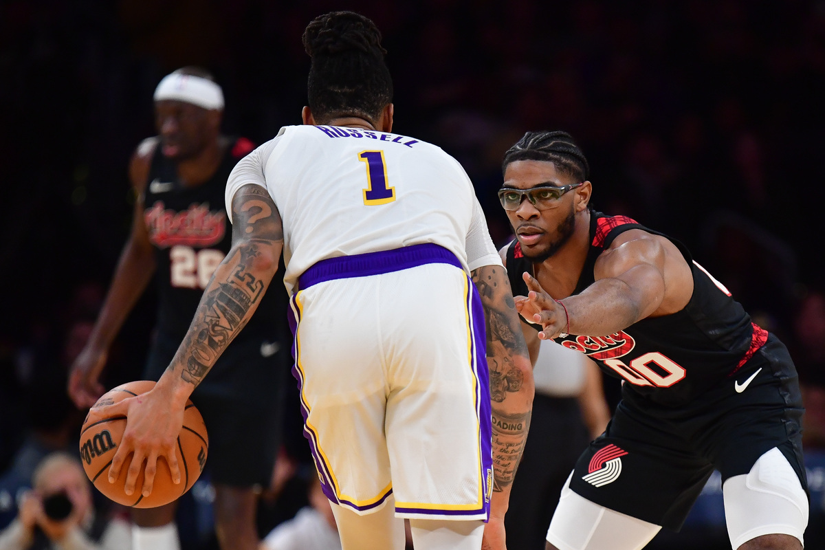 D'Angelo Russell face aux Blazers