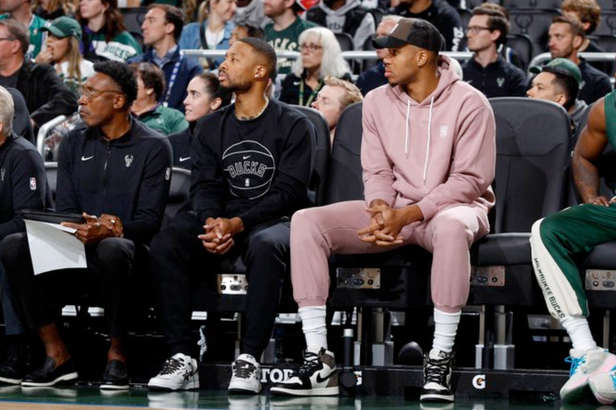 Damian Lillard et Giannis Antetokounmpo en "load management"
