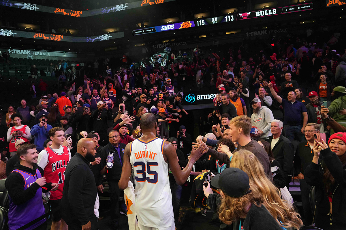 Kevin Durant face aux Bulls