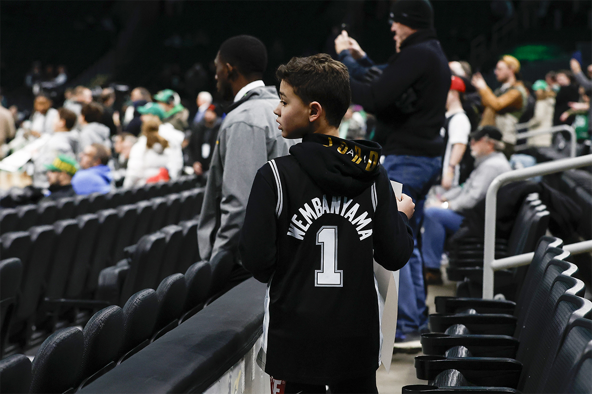 Victor Wembanyama à la 4e place des ventes de maillots