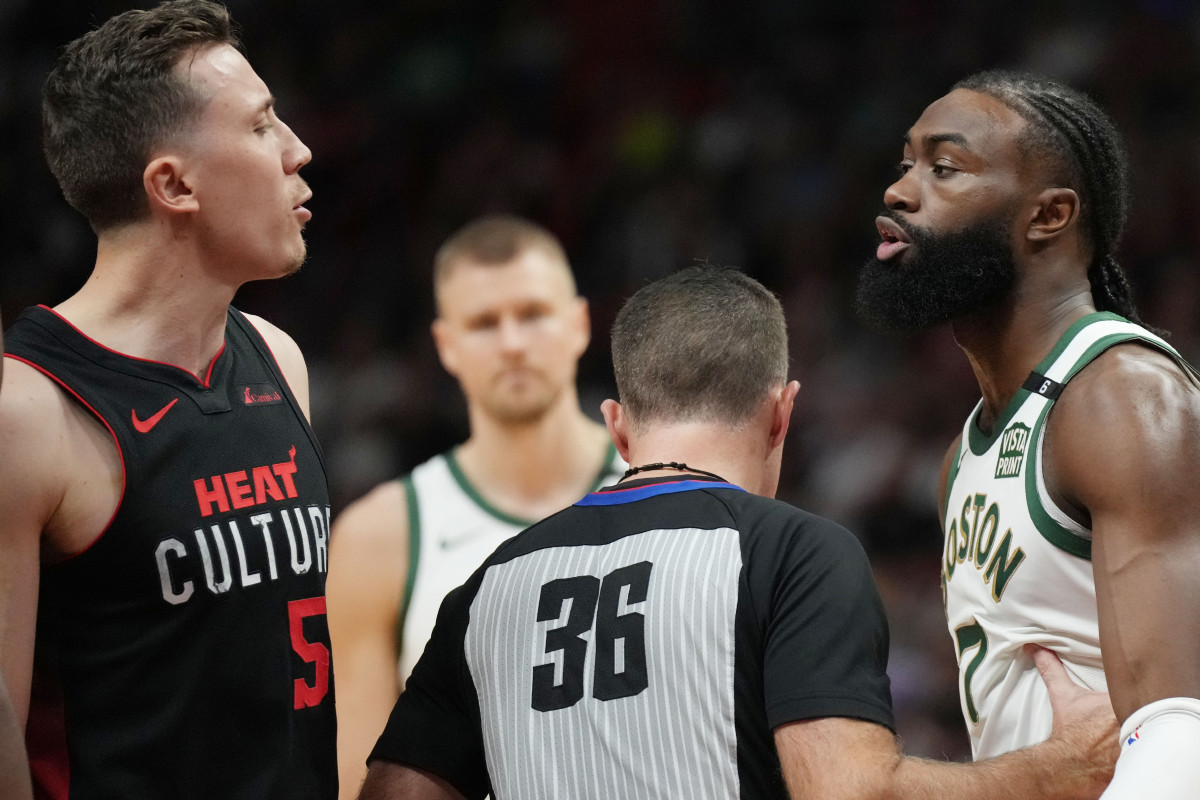 Duncan Robinson et Jaylen Brown