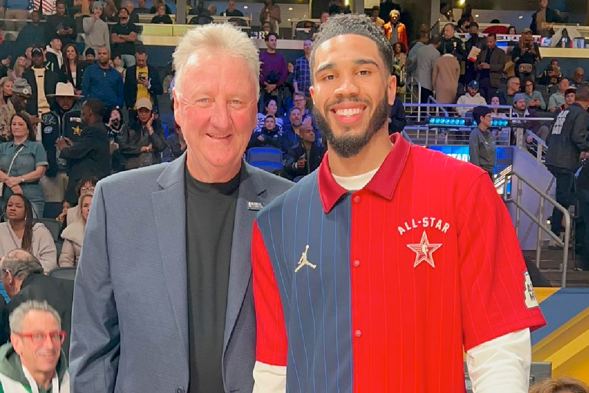 Jayson Tatum et Larry Bird