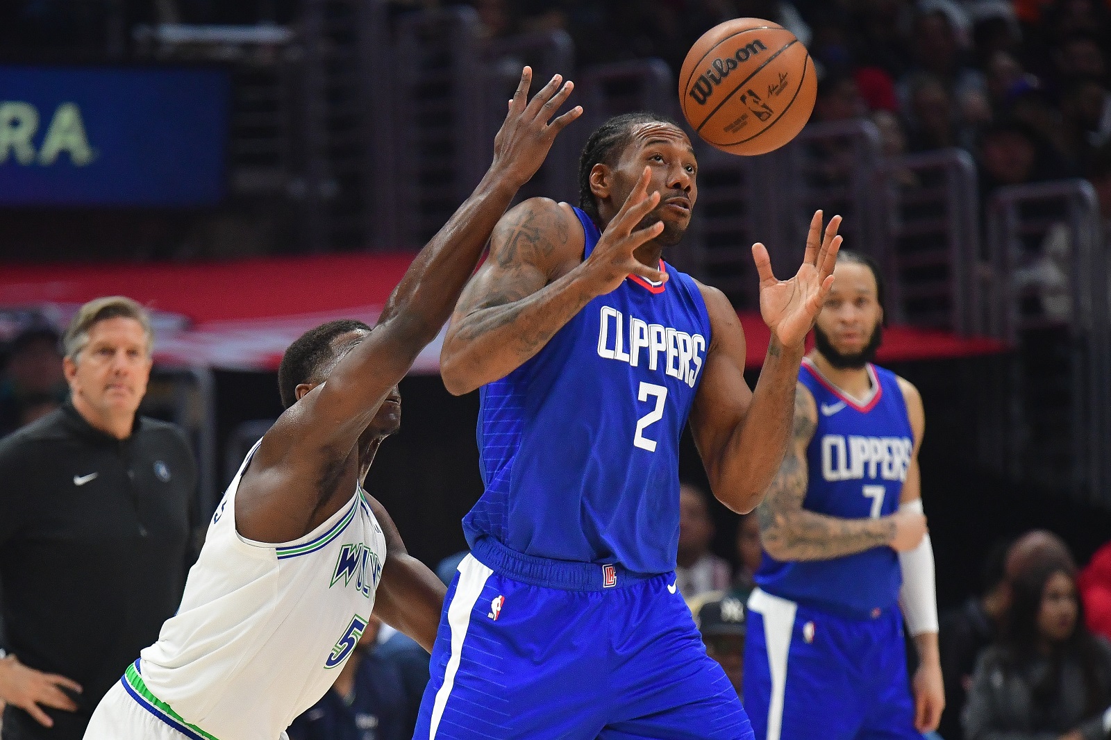 Kawhi Leonard (Clippers) contre les Wolves