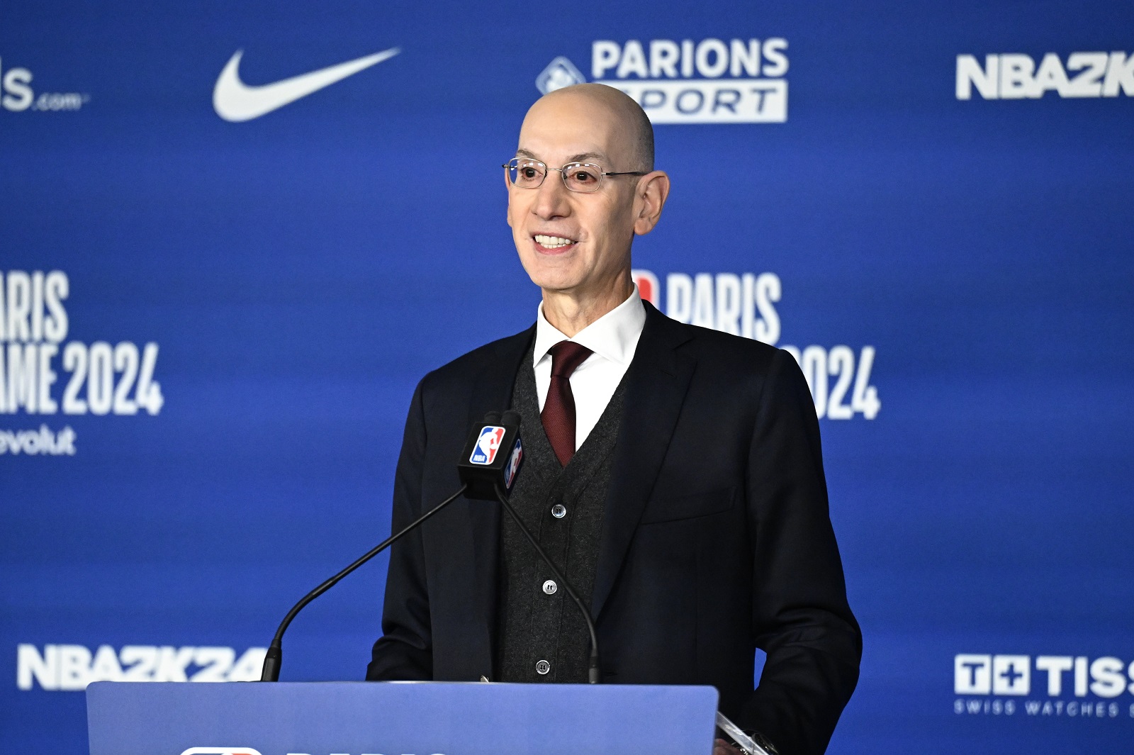 Le commissionner de la NBA, Adam Silver
