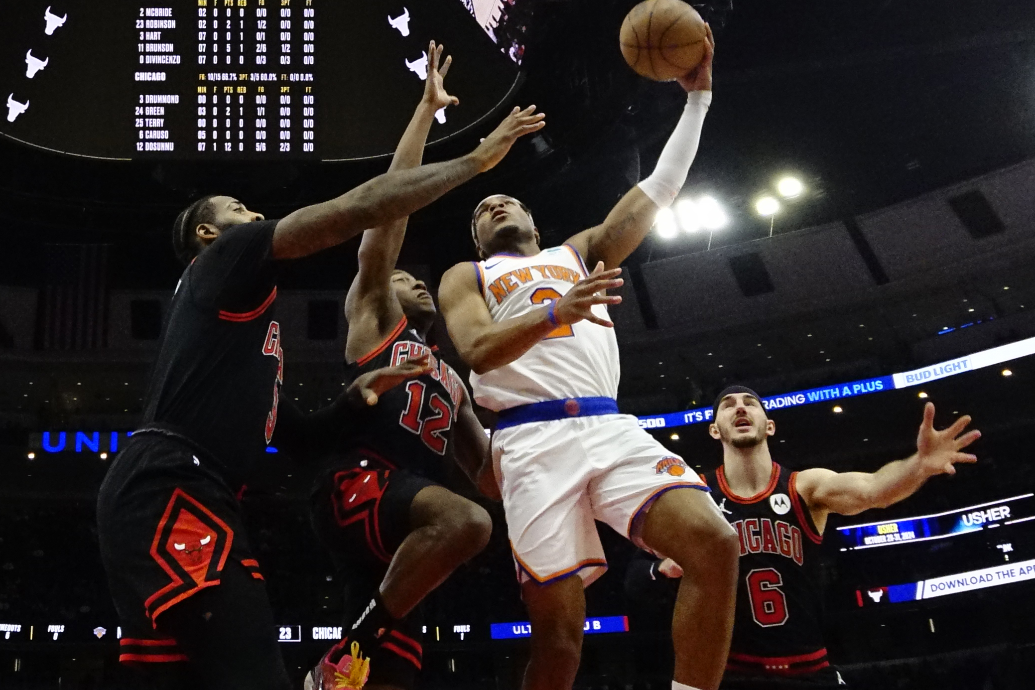 Les Knicks face aux Bulls
