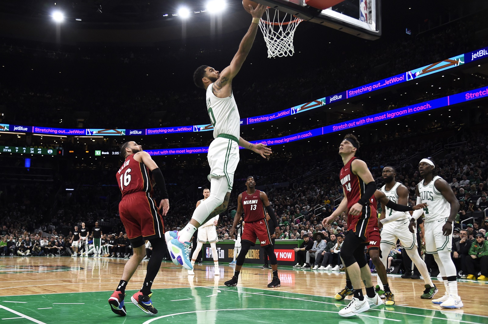 Jayson Tatum (Celtics) lors du match 1 contre le Heat